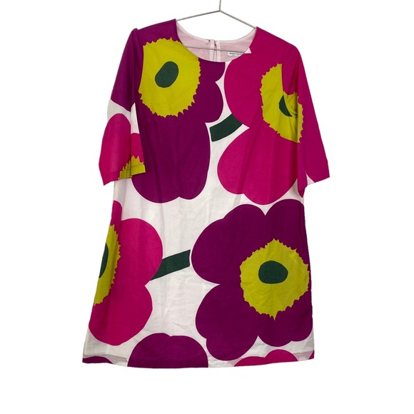 Marimekko Unikko Floral Print Tunic Dress Mini - Picture 3 of 9